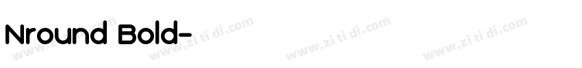 Nround Bold字体转换